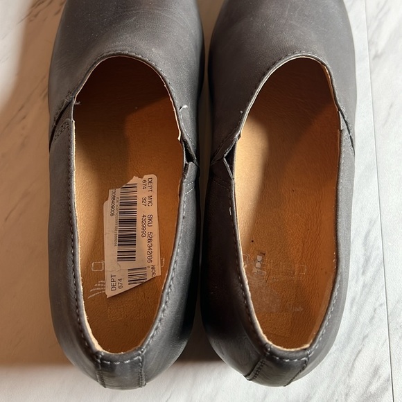Dansko caymden gray burnished nubuck leather loafer heel shoe size 37 EU - Picture 11 of 11